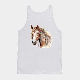 Watercolor Boho Horse #1 Tank Top